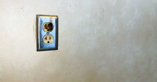 burned out outlet