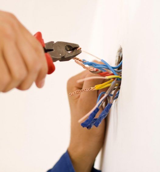 Fixing wiring in the wall