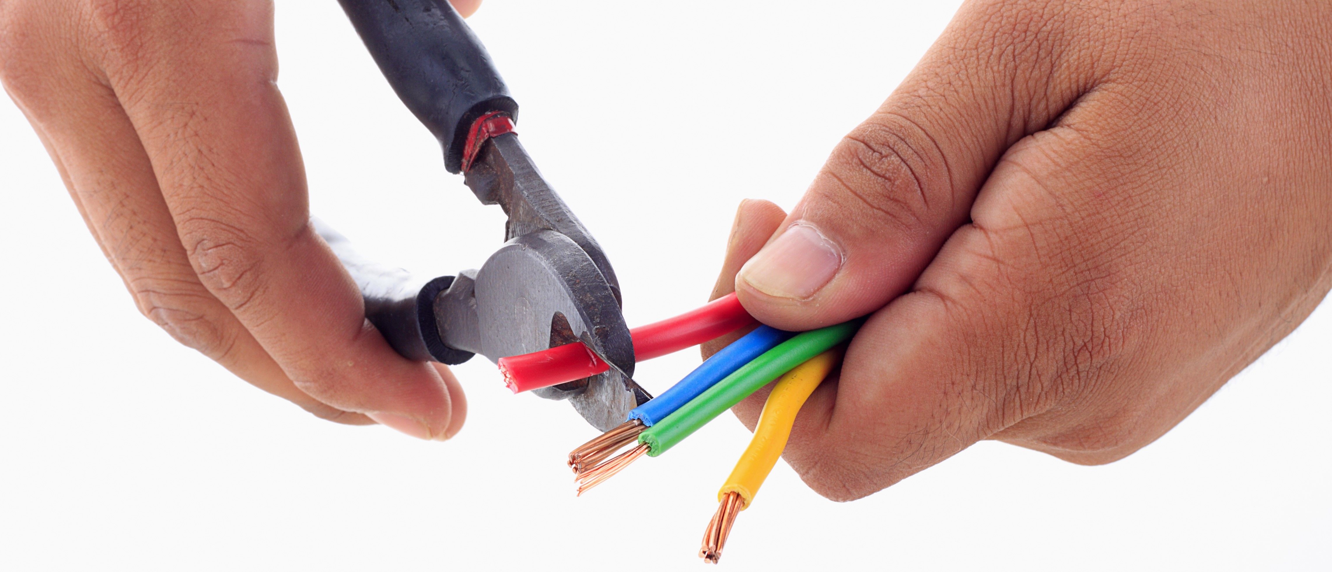Cutting Electrical Wire With Wire Cutter